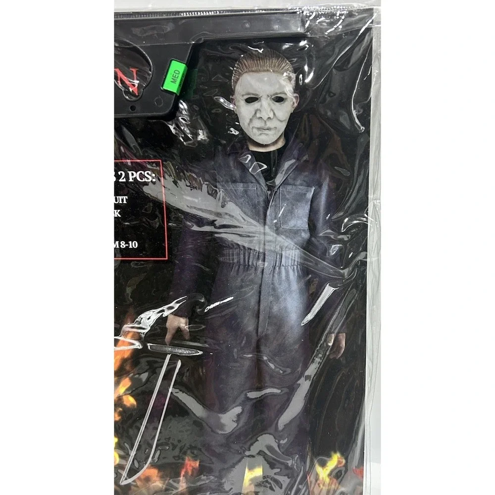 Halloween II Michael Myers Jumpsuit And Mask Costume Medium‎ 8-10 NEW